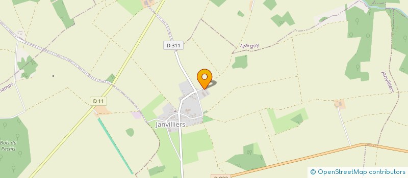 localisation de l'entreprise LA GRENOUILLE VERTE  JANVILLIERS