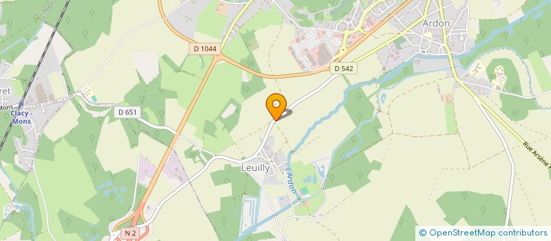 localisation de l'entreprise LA GRENOUILLERE à LAON