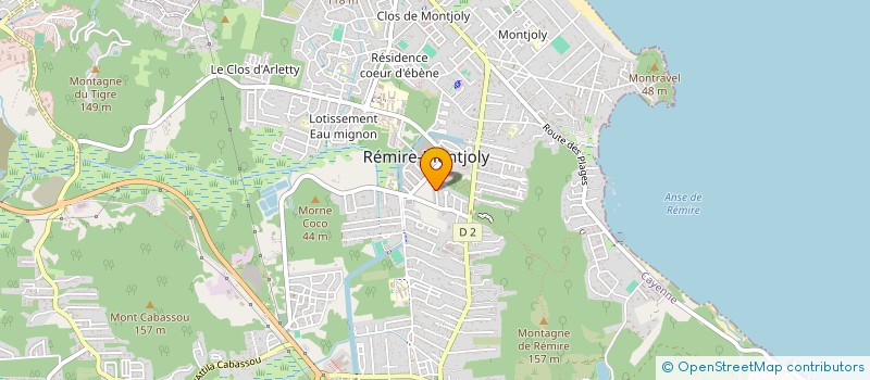 localisation de l'entreprise LA GRENOUILLERE à REMIRE-MONTJOLY