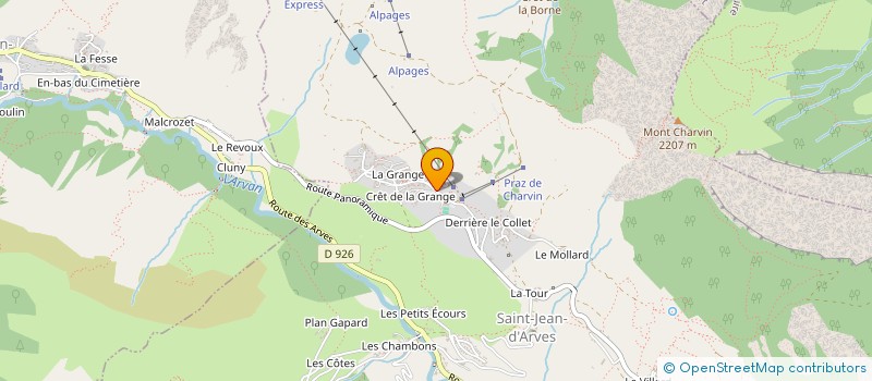 localisation de l'entreprise LA GRENOUILLERE  SAINT JEAN D'ARVES