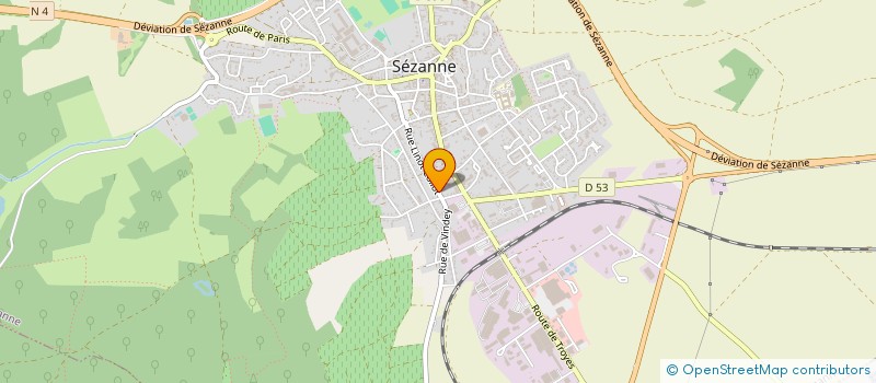 localisation de l'entreprise LA GRENOUILLERE à SEZANNE