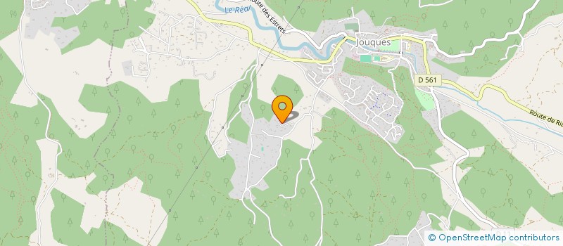 localisation de l'entreprise LA GRENOUILLERE  JOUQUES