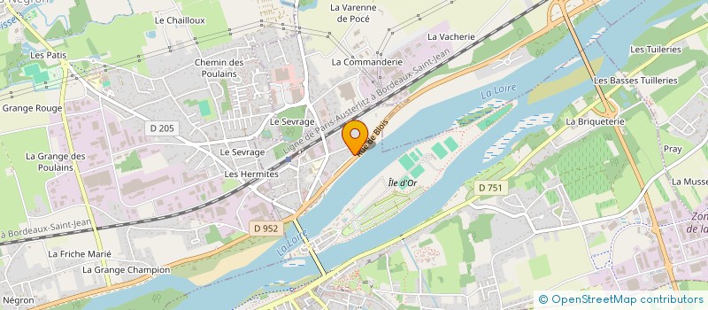 localisation de l'entreprise LA GRENOUILLERE  AMBOISE