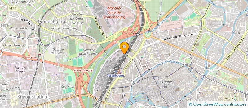 localisation de l'entreprise LA GRENZE à STRASBOURG