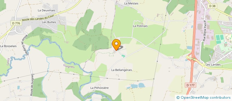 localisation de l'entreprise LA GRESILLONNAIS  GUICHEN