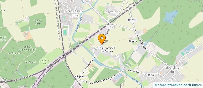 localisation de l'entreprise LA GRETZOISE  PRESLES-EN-BRIE