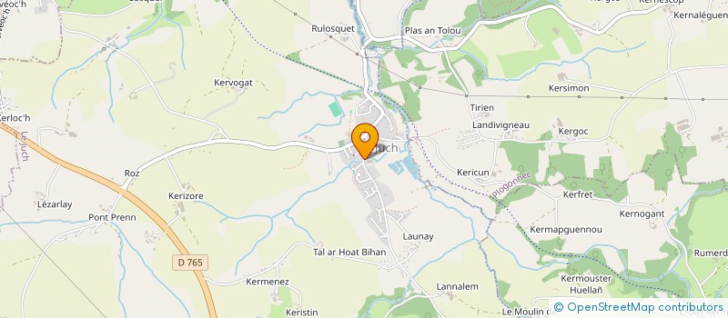 localisation de l'entreprise LA GREVE BLANCHE  LE JUCH