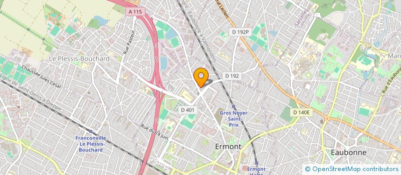 localisation de l'entreprise LA GRIF VERTE à ERMONT