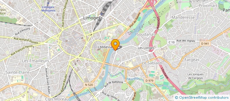 localisation de l'entreprise LA GRIFFE à LIMOGES