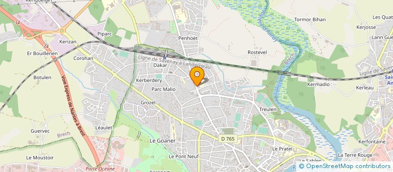 localisation de l'entreprise LA GRIFFE DES LOISIRS à AURAY