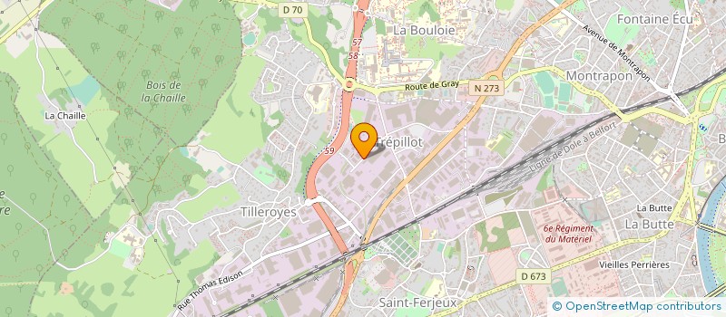 localisation de l'entreprise LA GRIFFE IMMOBILIERE  BESANCON