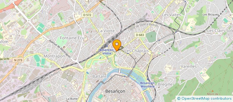 localisation de l'entreprise LA GRIFFE SERVICE à BESANCON