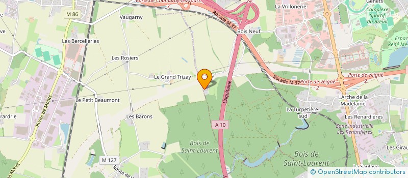 localisation de l'entreprise LA GRIFONNIERE  CHAMBRAY LES TOURS