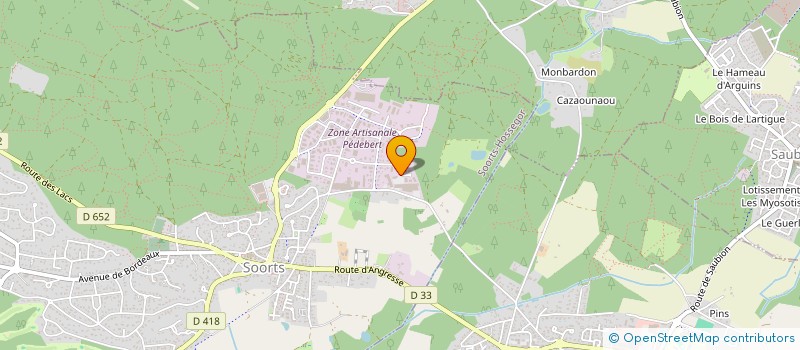 localisation de l'entreprise LA GRIGNE  SOORTS-HOSSEGOR