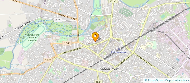 localisation de l'entreprise LA GRIGNE BIO à CHATEAUROUX