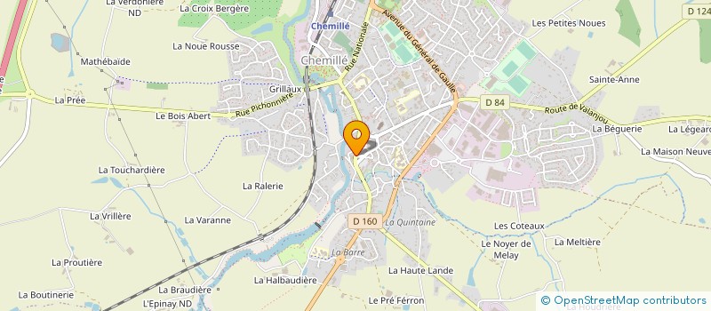localisation de l'entreprise LA GRIGNE D'ARGENT à CHEMILLE-EN-ANJOU