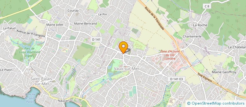 localisation de l'entreprise LA GRIGNE OCEANE  VAUX-SUR-MER