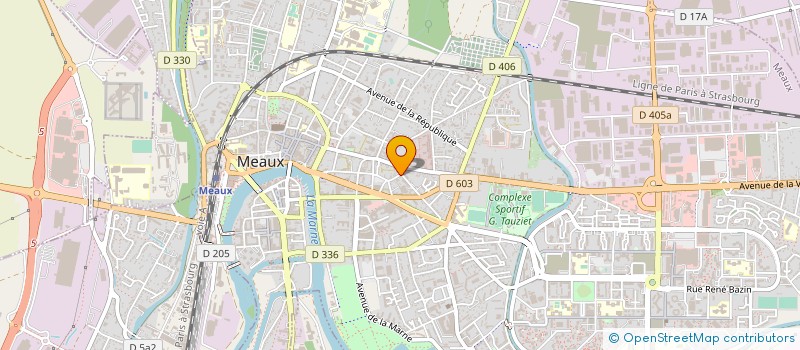 localisation de l'entreprise LA GRIGNOTIERE à MEAUX