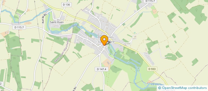 localisation de l'entreprise LA GRIGNOTIERE à BERCHERES-SUR-VESGRE