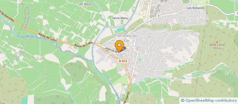 localisation de l'entreprise LA GRIGNOTIERE  PIERREFEU-DU-VAR