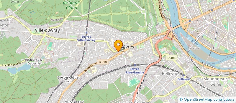 localisation de l'entreprise LA GRIGNOTINA à SEVRES