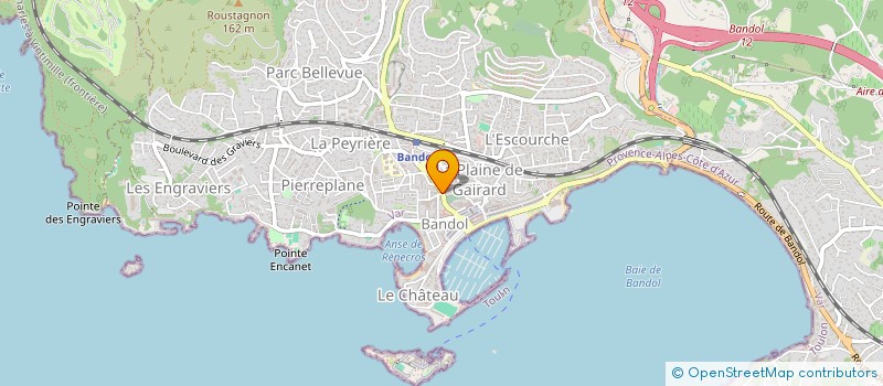 localisation de l'entreprise LA GRIGNOTTE  BANDOL