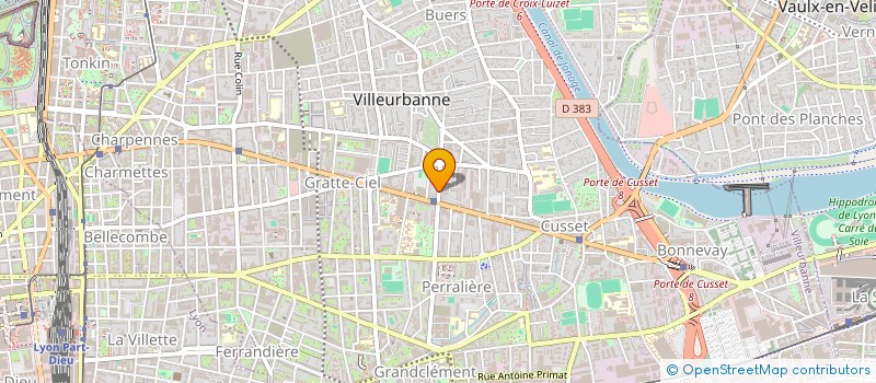 localisation de l'entreprise LA GRIGNOTTE à VILLEURBANNE