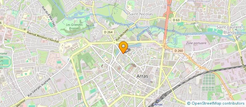 localisation de l'entreprise LA GRIGNOTTE à ARRAS