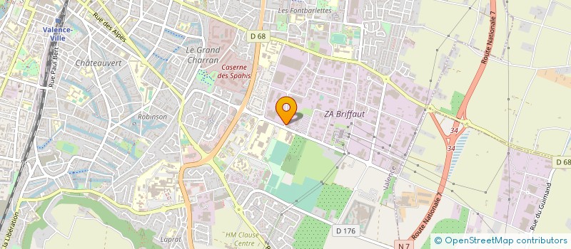 localisation de l'entreprise LA GRIIIPH  VALENCE