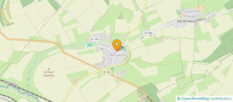 localisation de l'entreprise LA GRILLADE  BEUVEILLE