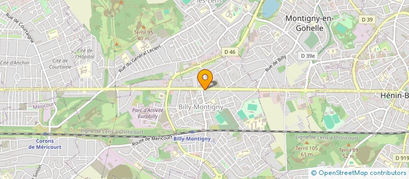 localisation de l'entreprise LA GRILLADE à BILLY-MONTIGNY