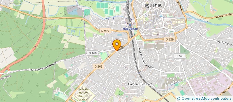 localisation de l'entreprise LA GRILLADE  HAGUENAU