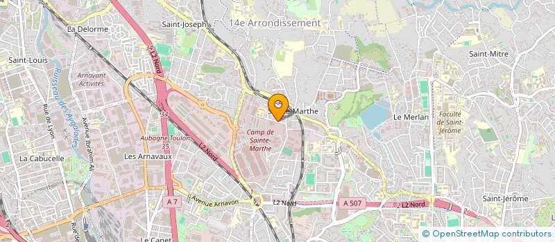 localisation de l'entreprise LA GRILLADE CHEZ SO  MARSEILLE