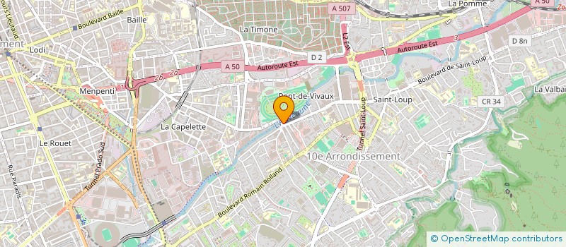 localisation de l'entreprise LA GRILLADE DE L' HUVEAUNE à MARSEILLE 10EME
