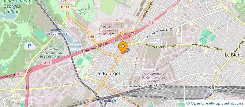 localisation de l'entreprise LA GRILLADE DU BOURGET à LE BOURGET