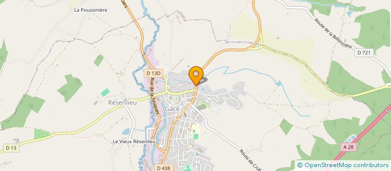 localisation de l'entreprise LA GRILLADE NORMANDE à GACE