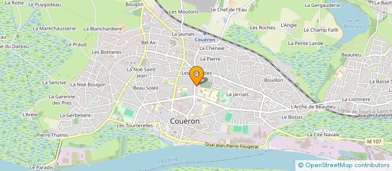 localisation de l'entreprise LA GRILLARDIERE à COUERON