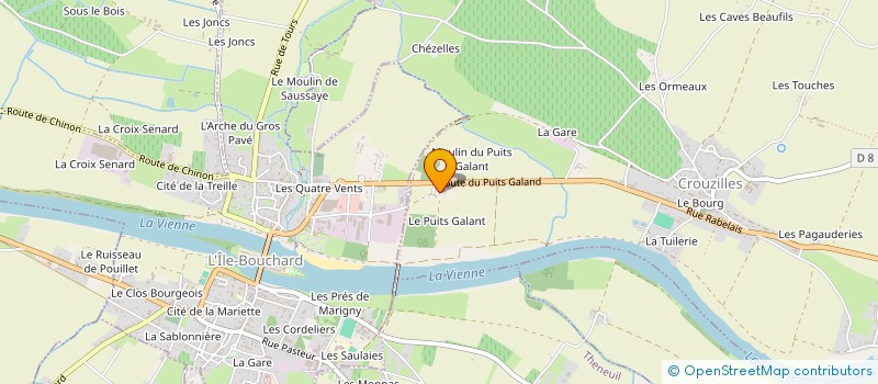 localisation de l'entreprise LA GRILLE  CROUZILLES