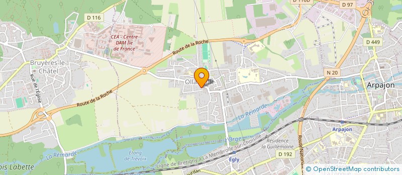 localisation de l'entreprise LA GRILLOTINE à OLLAINVILLE
