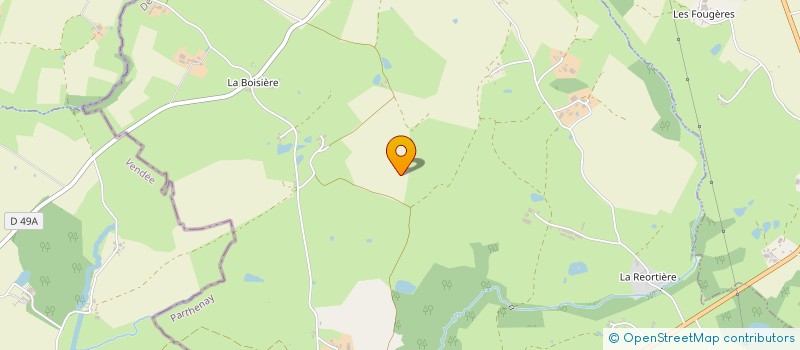 localisation de l'entreprise LA GRIMAUDIERE à LE BUSSEAU
