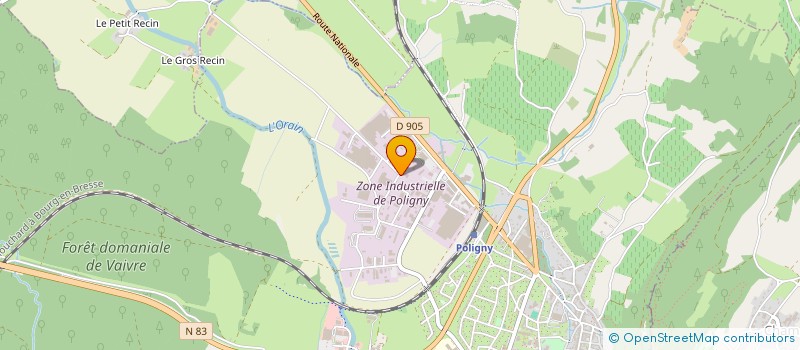 localisation de l'entreprise LA GRIMONTOISE DE TRAVAUX à POLIGNY