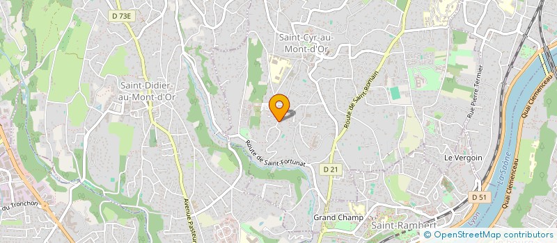 localisation de l'entreprise LA GRIMPETTE  SAINT-CYR-AU-MONT-D'OR