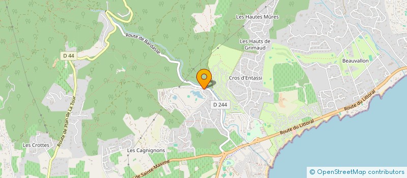 localisation de l'entreprise LA GRINTA à GRIMAUD