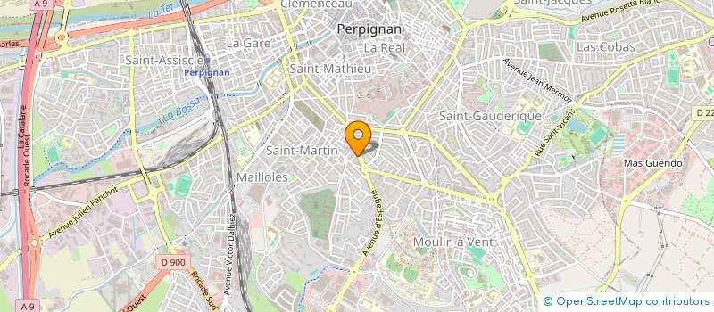 localisation de l'entreprise LA GRINTA  PERPIGNAN