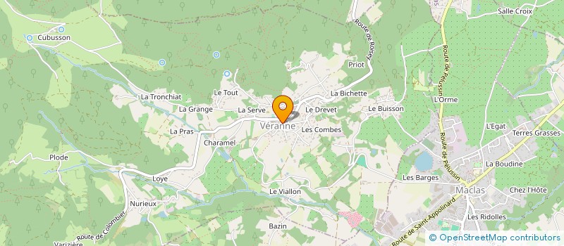 localisation de l'entreprise LA GRIOTTE  VERANNE