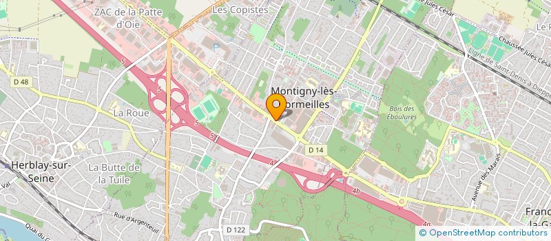 localisation de l'entreprise LA GRIOTTE DE MONTIGNY à MONTIGNY-LES-CORMEILLES
