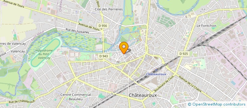 localisation de l'entreprise LA GRIOTTINE à CHATEAUROUX