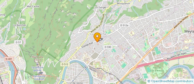 localisation de l'entreprise LA GRIOTTINE  LA TRONCHE