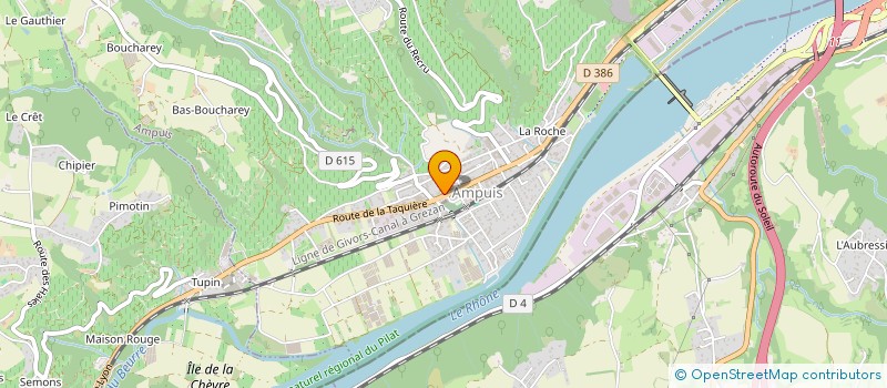 localisation de l'entreprise LA GRIOTTINE  AMPUIS
