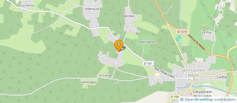 localisation de l'entreprise LA GRIPP  SAINT-LAURENT-MEDOC